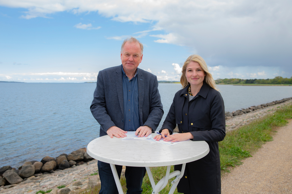 Thomas Adelskov, Odsherred Kommune, og Christina Krzyrosiak Hansen, Holbæk Kommune, PRfoto: Holbæk Kommune