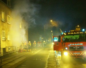 Brand i lejlighed på Munkholmvej nr. 33. Foto: Rolf Larsen
