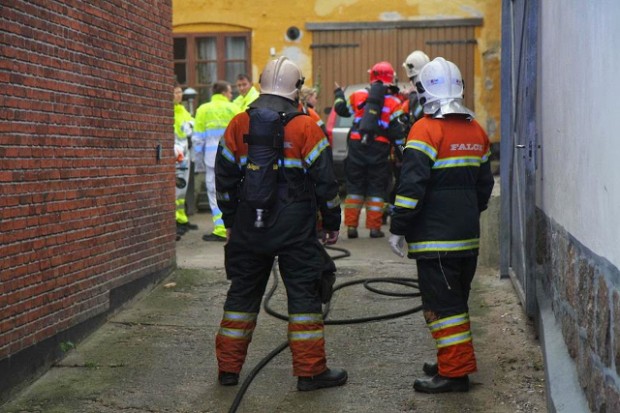 To personer er omkommet under mistænkelige omstændigheder i en lejlighed på Labæk i Holbæk. Foto: Michael Johannessen.
