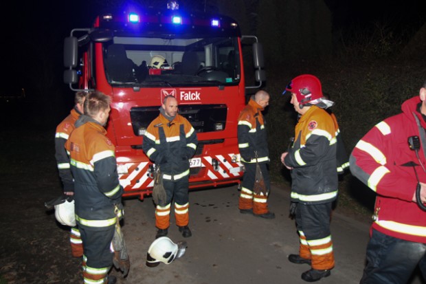Brandvæsnet er ved at gøre sig klar til at returnere til Mørkøv. Foto: Michael Johannessen.