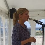 Borgmester Christina K. Hansen holdt tale ved Socialdemokratiets træf på Orø. Foto: Jesper von Staffeldt.