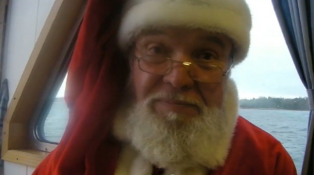 Hvem er Julemanden fra Orø? - er han overhovedet fra Orø? Holbaekonline.dk har talt med julemanden om hans virke. Foto: Jesper von Staffeldt.