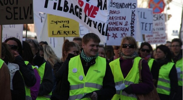 Der bliver ingen gule veste og demonstrationer efter lærerne i dag stemte ja til den nye overenskomst. Arkivfoto: Rolf Larsen.