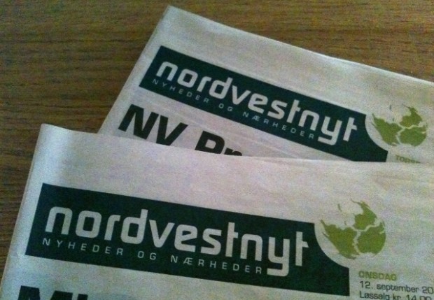 Både oplag og læsertal daler for det lokale dagblad, Nordvestnyt. Arkivfoto: Rolf Larsen.