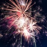 low angle photo of fireworks