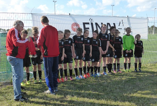 Tuse IFs U13 piger vandt sølv ved Sjællandsmesterskaberne ”Final4” den 22. juni. Privatfoto.